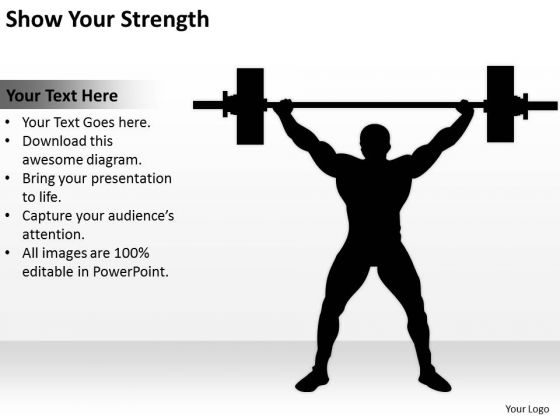 Show Your Strength Ppt Business Plan Template PowerPoint Templates
