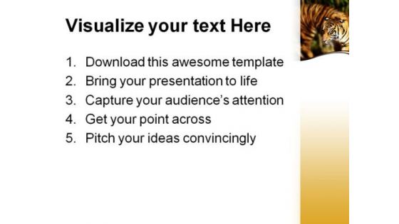 Siberian Tiger Animals PowerPoint Themes And PowerPoint Slides 0211