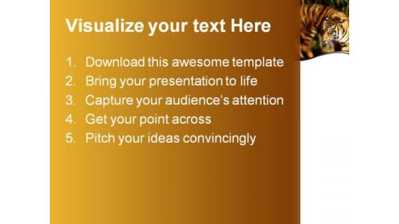 Siberian Tiger Animals PowerPoint Themes And PowerPoint Slides 0211