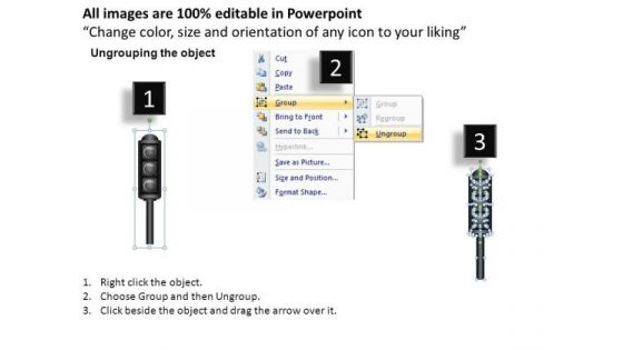 Signals Stop Traffic Lights PowerPoint Slides And Ppt Diagram Templates