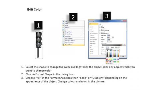 Signals Stop Traffic Lights PowerPoint Slides And Ppt Diagram Templates