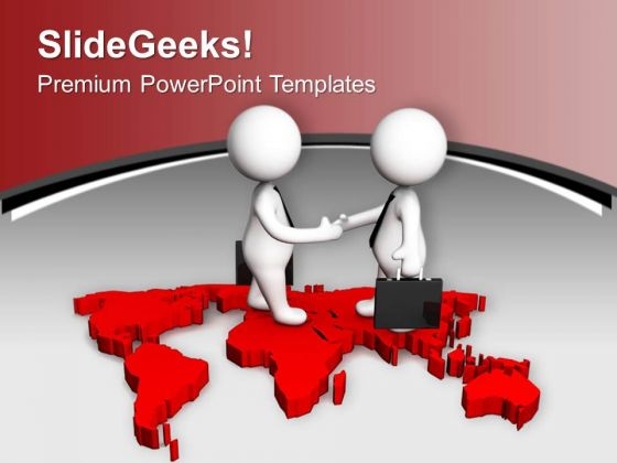 Signed Business Deal For Global Success PowerPoint Templates Ppt Backgrounds For Slides 0313