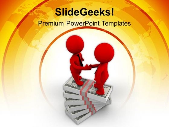 Signed Financial Deal Business Concept PowerPoint Templates Ppt Backgrounds For Slides 0713