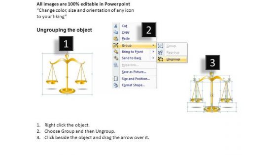 Signs Hanging Scale Golden PowerPoint Slides And Ppt Diagrams Templates