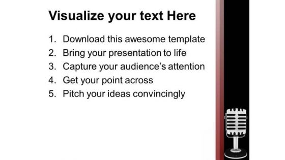 Sing Your Song Party Theme PowerPoint Templates Ppt Backgrounds For Slides 0513