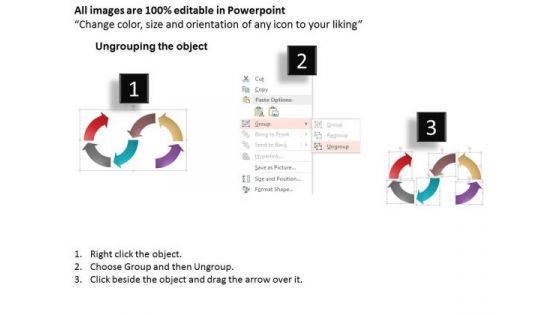 Six Arrows For Business Process PowerPoint Template