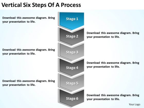 Six Steps Of A Process Ppt Sample Mission Statements For Business Plan PowerPoint Slides