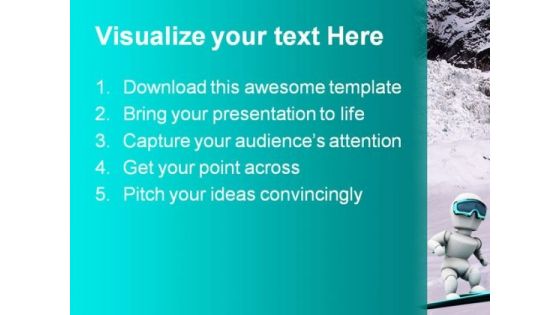 Skiing People PowerPoint Templates And PowerPoint Backgrounds 0411