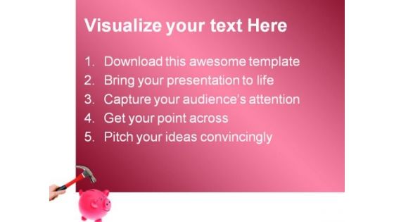 Smashing Piggybank Future PowerPoint Templates And PowerPoint Backgrounds 0411