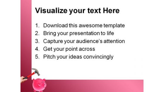 Smashing Piggybank Future PowerPoint Themes And PowerPoint Slides 0411