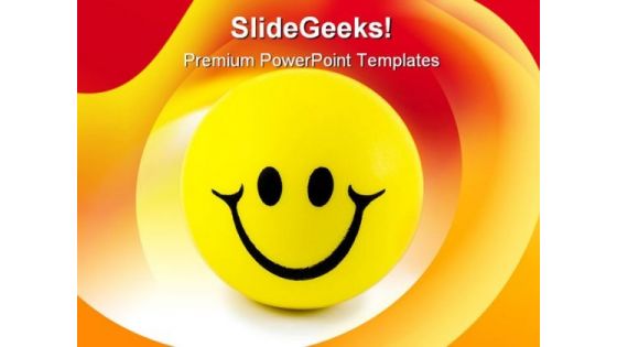 Smiley Face Shapes PowerPoint Backgrounds And Templates 0111