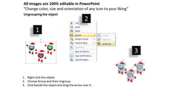 Smiley Face Wishing Merry Christmas On Eve Business Prototyping PowerPoint Templates
