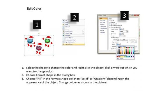 Smiley Face Wishing Merry Christmas On Eve Business Prototyping PowerPoint Templates
