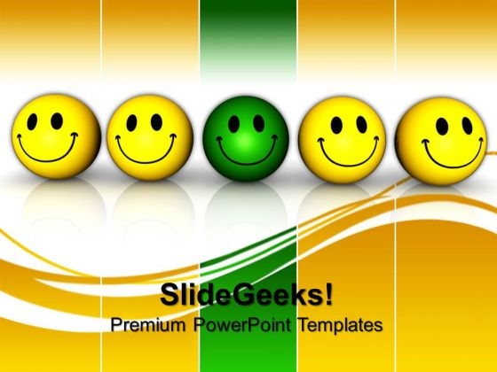 Smiley Team With Leadership PowerPoint Templates And PowerPoint Themes 0812