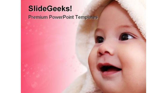 Smiling Baby Children PowerPoint Backgrounds And Templates 0111