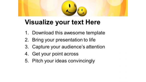 Smiling Emoticons Friendship PowerPoint Templates And PowerPoint Themes 0812