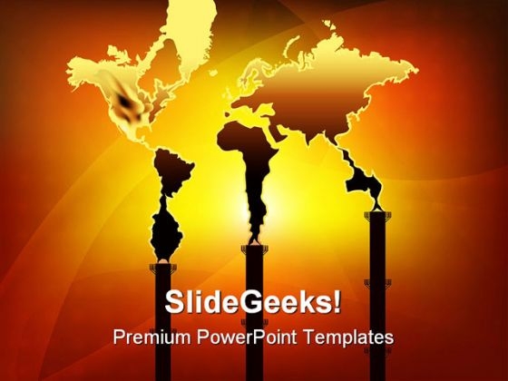 Smoke World Pollution Industrial PowerPoint Themes And PowerPoint Slides 0311