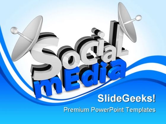 Social Media Communication PowerPoint Backgrounds And Templates 1210