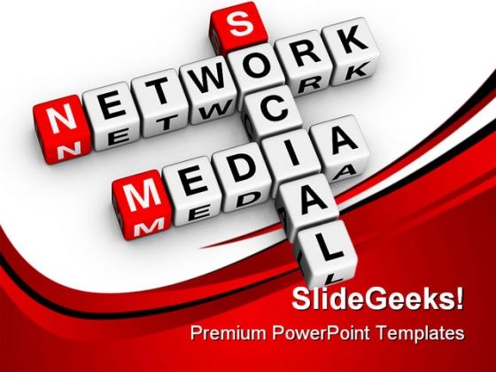 Social Media Network Communication PowerPoint Themes And PowerPoint Slides 0411
