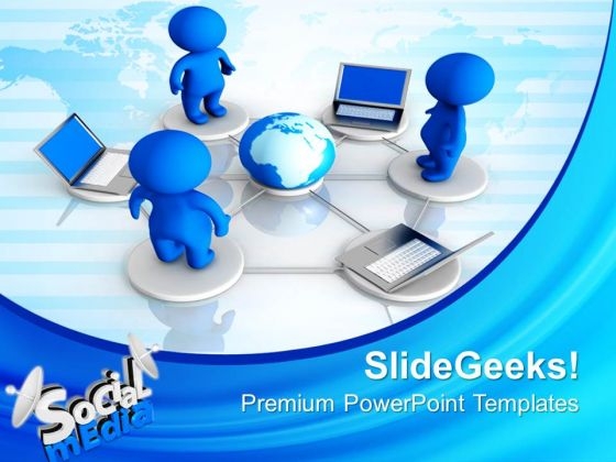 Social Media Networking Communication PowerPoint Templates And PowerPoint Themes 0812