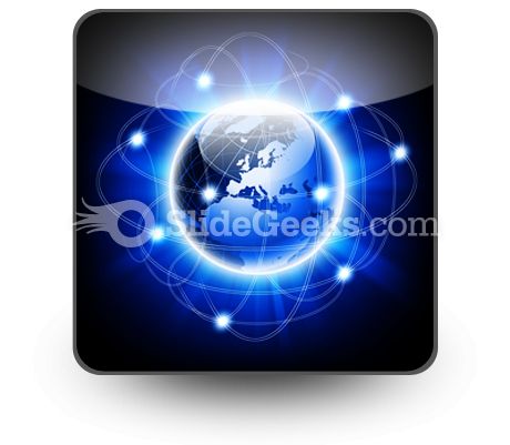 Social Network Abstract PowerPoint Icon S