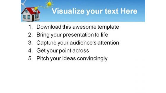 Solar Energy Science PowerPoint Template 0910
