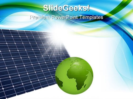 Solar Panel Global PowerPoint Templates And PowerPoint Backgrounds 0211