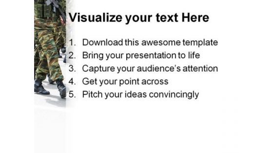 Soldiers People Americana PowerPoint Template 1110
