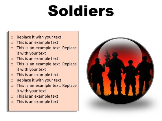 Soldiers Youth PowerPoint Presentation Slides C