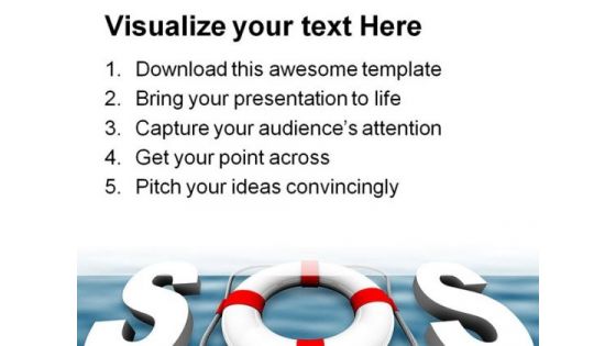 Sos Security Metaphor PowerPoint Background And Template 1210