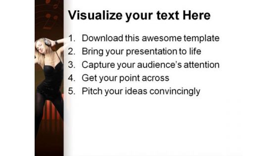Sound Music PowerPoint Themes And PowerPoint Slides 0811