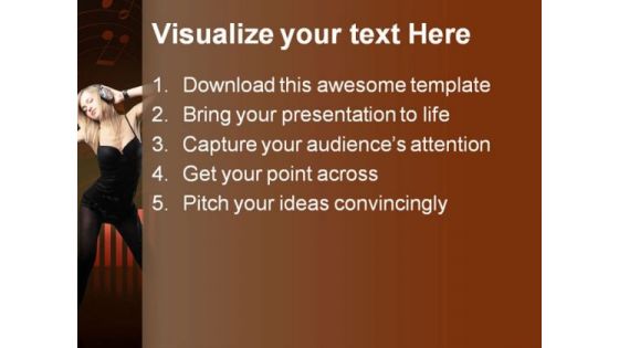 Sound Music PowerPoint Themes And PowerPoint Slides 0811
