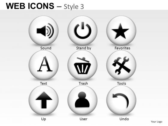 Sound Trash Tools Web Icons PowerPoint Slides And Ppt Diagram Templates