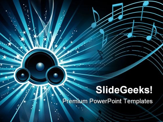 Soundburst Music PowerPoint Templates And PowerPoint Backgrounds 0711