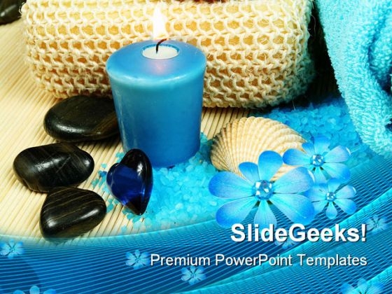 Spa In Blue Beauty PowerPoint Themes And PowerPoint Slides 0311