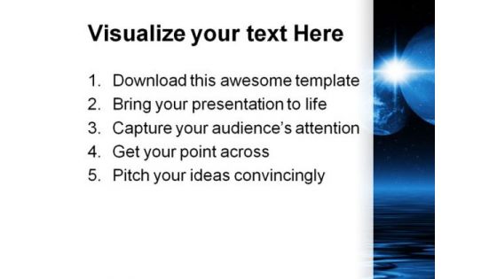 Space Earth PowerPoint Background And Template 1210