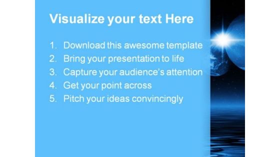 Space Earth PowerPoint Background And Template 1210