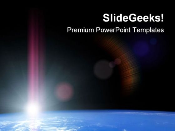Space Sunrise Science PowerPoint Templates And PowerPoint Backgrounds 0611
