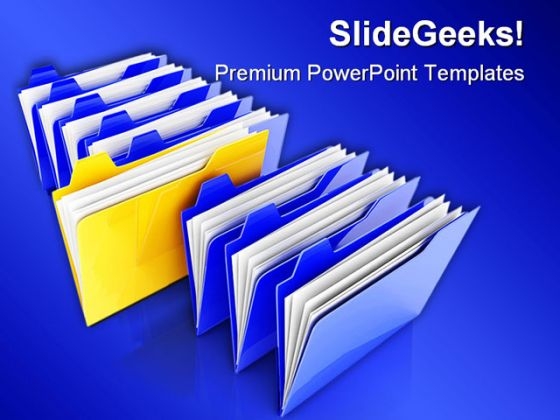 Special Folder Business PowerPoint Background And Template 1210