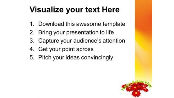 Special Mothers Day With Blooming Flowers PowerPoint Templates Ppt Backgrounds For Slides 0513