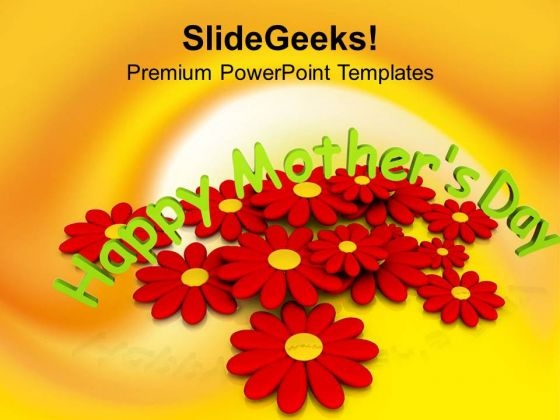 Special Mothers Day With Blooming Flowers PowerPoint Templates Ppt Backgrounds For Slides 0513