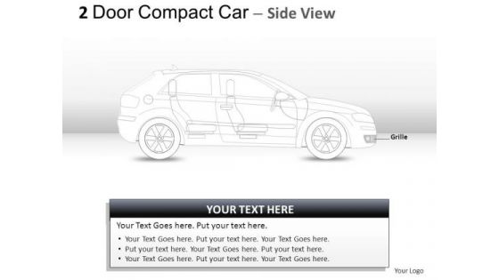 Speed Luxury 2 Door Blue Car Side PowerPoint Slides And Ppt Diagram Templates