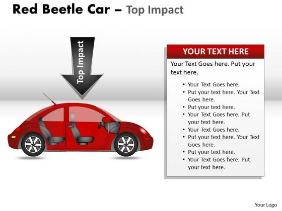 Speed Red Beetle Car PowerPoint Slides And Ppt Diagram Templates