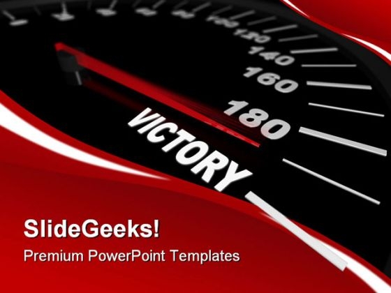 Speeding Toward Victory Success PowerPoint Themes And PowerPoint Slides 0311