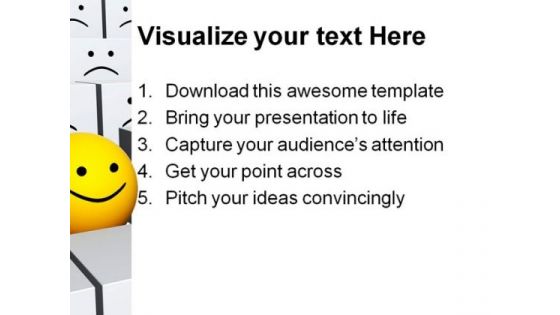 Sphere With Smile Leadership PowerPoint Themes And PowerPoint Slides 0511