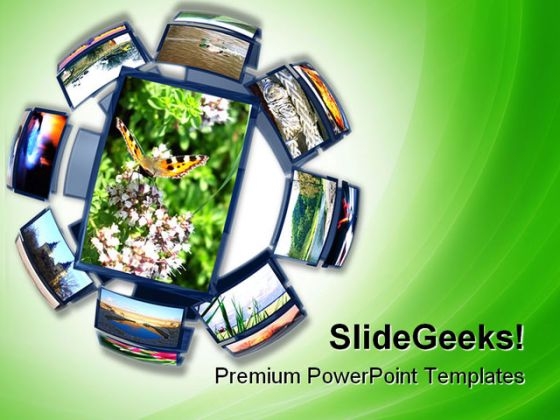 Spherical Colorful Environment PowerPoint Templates And PowerPoint Backgrounds 0211