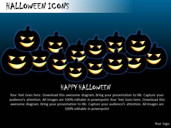 Spooky Halloween Icons PowerPoint Slides And Ppt Diagram Templates