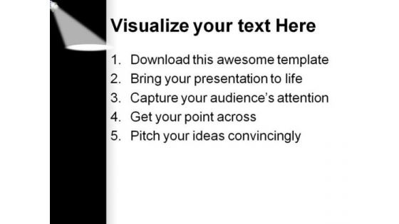 Spot Light Entertainment PowerPoint Background And Template 1210