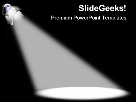 Spot Light Entertainment PowerPoint Background And Template 1210
