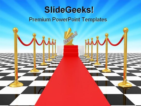Square Podium Award Symbol PowerPoint Backgrounds And Templates 1210